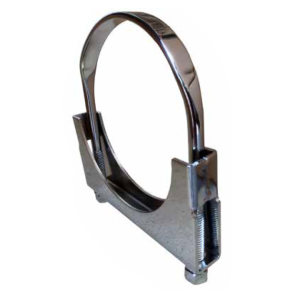 3 1/2" Zinc Plated Flat Band Style Exhaust Clamp  
