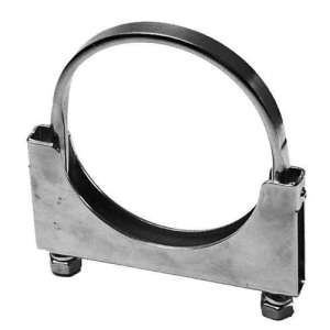 4" Zinc Plated Flat Band Style Exhaust Clamp  