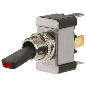 Narva SPST Off/On 12V Red LED Heavy Duty Toggle Switch (Blister Pack Of 1) 