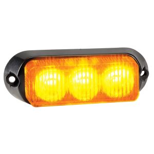Narva 12-24V High Powered Amber LED Warning Light With Multiple Flash Patterns (100 X 45 X 33mm)