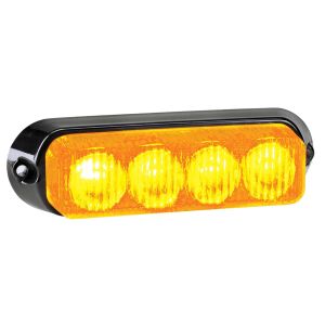 Narva 12-24V High Powered Amber LED Warning Light With Multi Flash Patterns (124 X 45 X 33mm)