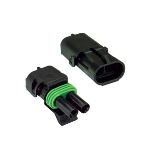 Quikcrimp 2 Pin Female Weatherpack Housing (Pack Of 50) 