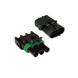 Quikcrimp 3 Pin Female Weatherpack Housing (Pack Of 50) 