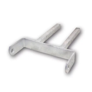 Ark Galvanised 8" Flat Twin Stem Roller Bracket  