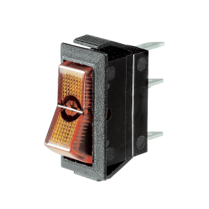 Narva SPST Off/On 12V Amber Illuminated Rocker Switch (Blister Pack Of 1)