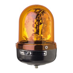 Narva Hi Optics Baby 12-24V Amber Single Bolt Mount Rotating Beacon