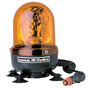 Narva Hi Optics 12-24V Amber Baby Rotating Beacon With Magnetic Base