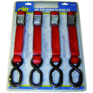 6ft X 1" 4 Piece Tie Down Set  