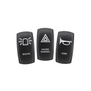 Narva Beacon, Hazard Warning & Horn Rocker Switch Actuator Panel Set 