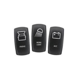 Narva Fridge, Work Light & Accessory Rocker Switch Actuator Panel Set 