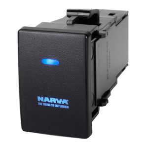 NARVA 12V BLUE LED ON/OFF D-MAX OE STYLE PUSH BUTTON SWITCH (BLISTER PACK OF 1)