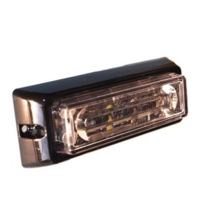 Q-LED 10-30V White 4 LED Multi Flash Pattern Warning Light (117 X 43 X 32mm) 