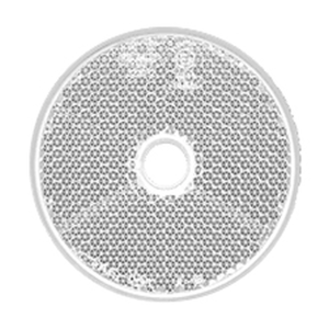 LED White 60mm Round Screw Type Reflector Blister Pack Of 2 