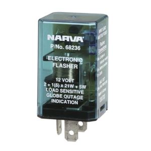 Narva 12V 3 Pin Electronic Flasher (Pack Of 25)