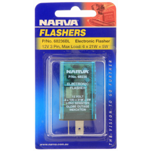 Narva 12V 3 Pin Load Sensitive Electronic Flasher Unit (Blister Pack Of 1)