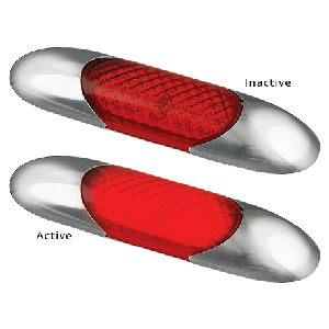 LED 12V Red Interior Courtesy Light (100 X 25 X 10mm) 