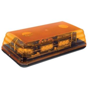 Vision Alert "Blaze" 12-24V 6 Module Amber LED Mini Light Bar (400 X 208 X 108mm) 