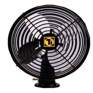 Tieco 12V 6" 2 Speed Black Cabin Fan  