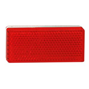 LED 70mm X 30mm Red Self Adhesive Reflector (Blister Pack Of 2)