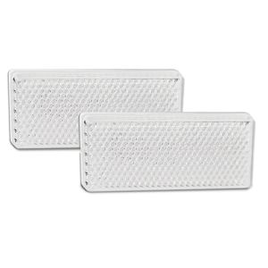 LED 70mm X 30mm White Self Adhesive Reflector (Pack Of 50) 