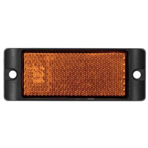 LED 93mm X 35mm Amber Bolt On Reflector (Pack Of 100)