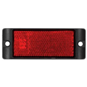 LED 93mm X 35mm Red Bolt On Reflector (Blister Pack Of 2)