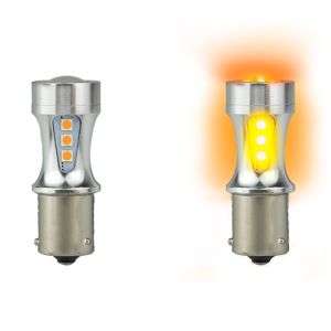 LED 12-24V BAU15S Amber Indicator Globe (Blister Pack Of 1) 