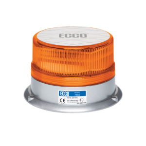 Ecco 12-24V Amber LED Beacon With 23 Flash Patterns 