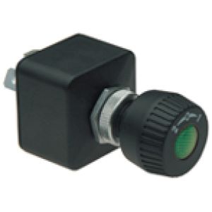 Cole Hersee SPDT Off/On/On 12V Grn Illuminated Rotary Switch 