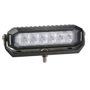 NARVA 9-33V DUAL WHITE/BLUE LED DECK LIGHT WITH BLACK HOUSING