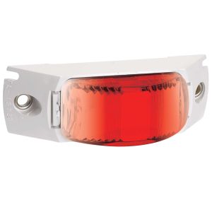 Narva 9-33V Red LED Rear End Outline Marker Light With White Base (111 X 35 X 24mm)