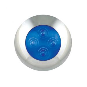 LED 12V Blue Waterproof Interior/Exterior Courtesy Light (75mm X 17mm Round) 