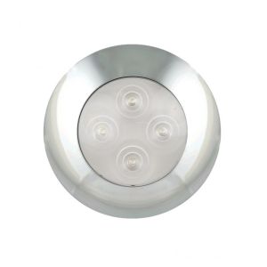 LED 12V Courtesy Light With Chrome Bezel