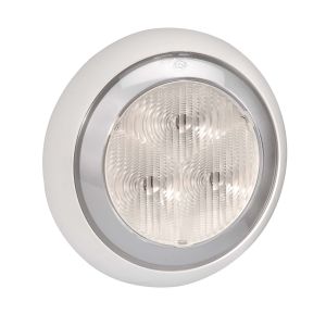 Narva 9-33V LED Reverse Light With Silver Satin Dress Ring (150mm X 30mm Round)