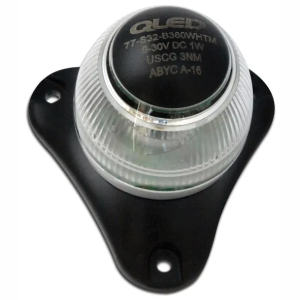 Q-LED 9-30V White 360 Degree Navigation Light  