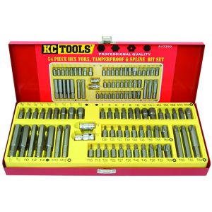 KC 54 Piece Hex & Star Bit Set