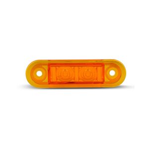 LED 12-24V Amber Low Profile Recessed Mount Marker Light (Blister Pack Of 2) 