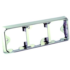 LED Chrome Triple Bracket To Suit 80 Series Lights