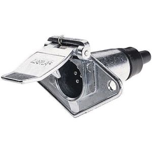 Narva 6 Pin Small Round Metal Trailer Socket 