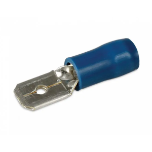 Hella Blue 6.3mm Male Blade Crimp Terminal (Pack Of 14)