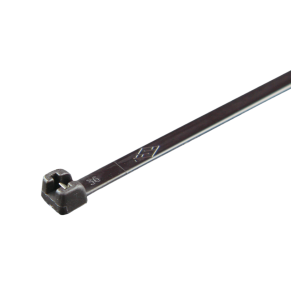 Sapi Selco 360mm X 7.5mm Black Cable Tie With Metal Clip (Pack Of 50) 