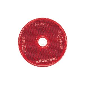 Narva 60mm Round Red Reflector With Central Fixing Hole (Min Qty Of 50)