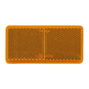 Narva 94mm X 44mm Amber Self Adhesive Reflector (Min Order Qty Of 50)