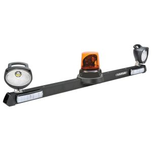 Narva 1.2m 12-24V Mine Bar With LED Beacon, Combo LED Tail/Reverse & Work Lights 