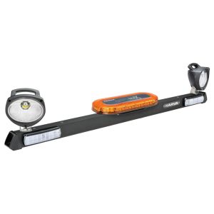 Narva 1.2m 12-24V Mine Bar With LED Beacon, Combo LED Tail, Reverse And Work Lights 