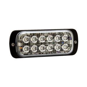 Narva 12-24V Low Profile Red/White LED Warning Light With 25 Flash Patterns 