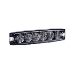 Narva 12-24V Low Profile Red/Blue Slimline Warning Light With 23 Selectable Flash Patterns (131 X 30 X 7mm)