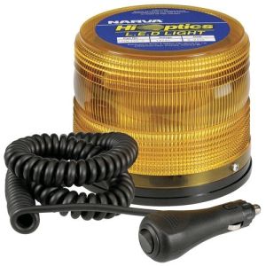 Narva 12-24V Amber LED Strobe With 4 Selectable Flash Patterns And Magnetic Base
