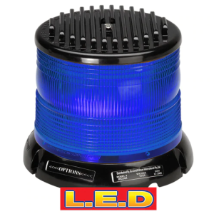 Narva 12/24V Blue Heavy Duty Strobe 4 Flash Patterns Flange Base