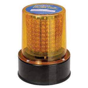 Narva 12-24V Amber LED Beacon With Rotating & Quad Flash Patterns Flange Base